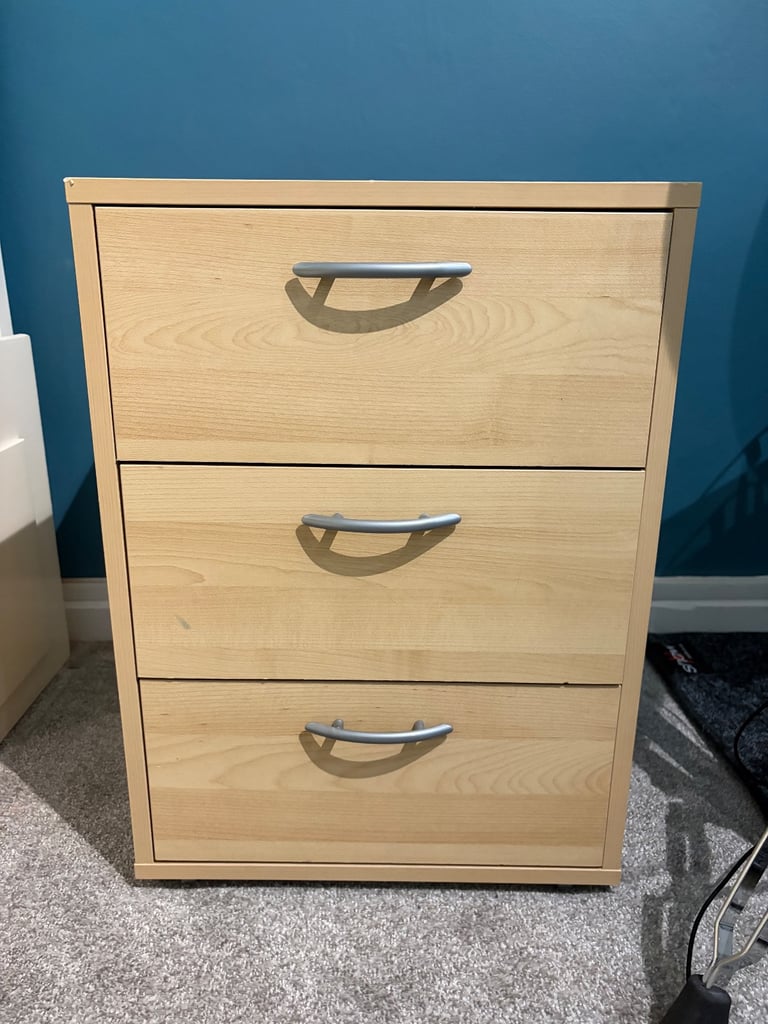image for IKEA three draw cabinet