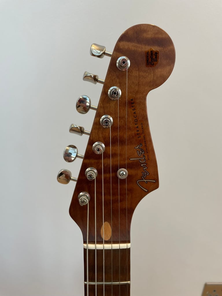 Fender Custom Shop 55 Stratocaster Texas Tea Roasted Flame Neck