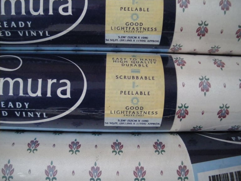 Vymura Ready Pasted Wallpaper (14 rolls, 2 designs and 7 rolls of border.