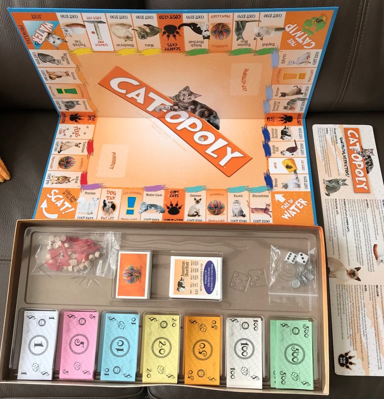CAT-OPOLY Board game Kids / Adults 