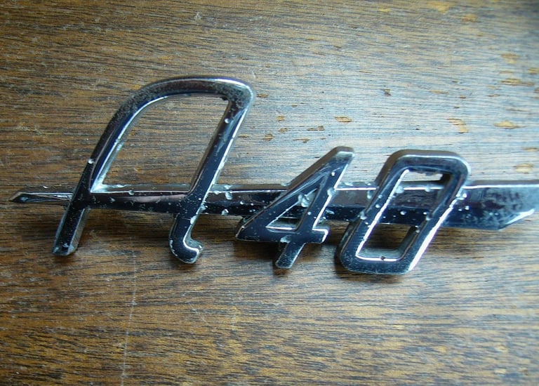 Austin A40 Car Boot/ Tailgate Badge A40 Farina 1959 - 1975