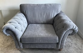 Next Gosford Grey Snuggle 2 Seater Chair