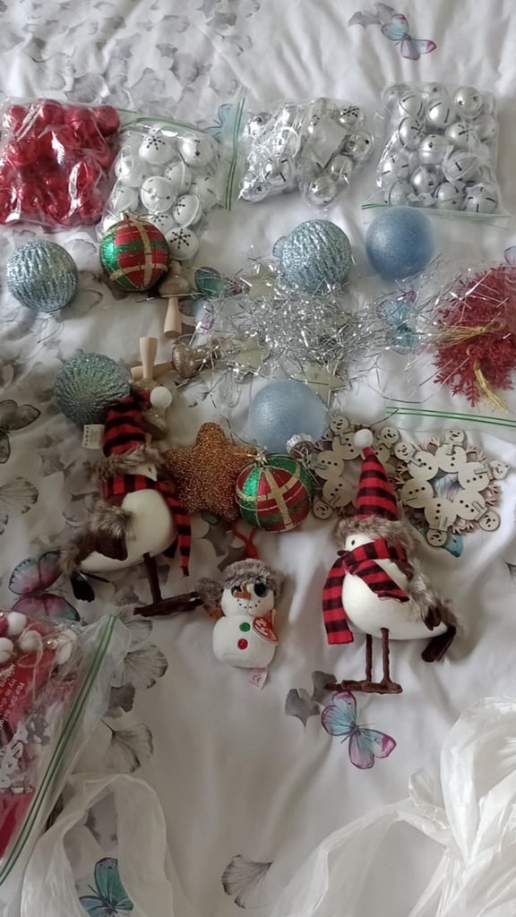 Bundle of Christmas decorations