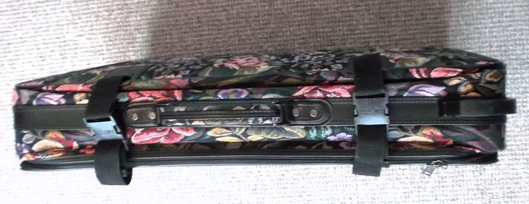 Large Jane Shilton Vintage Tapestry Suitcase with Matching Holdall