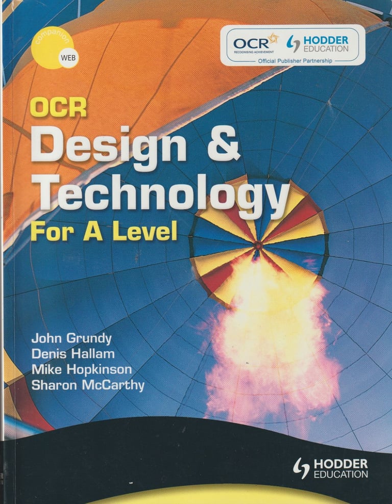 OCR Design & Technology for A Level. A good resource book.