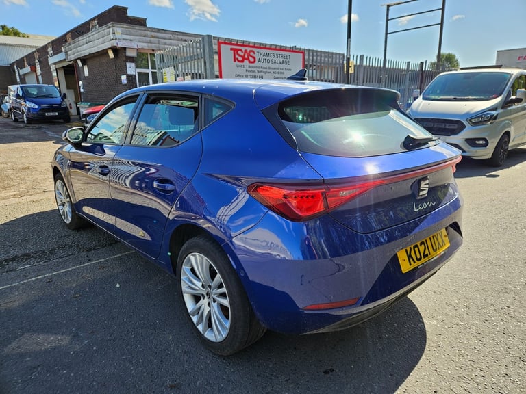 2021 21  SEAT LEON 1.0 TSI EVO SE Dynamic 5dr Blue Damaged Salvage