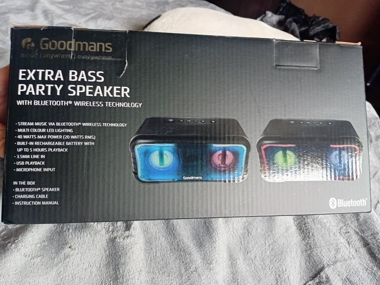Goodmans extra bass party speaker 