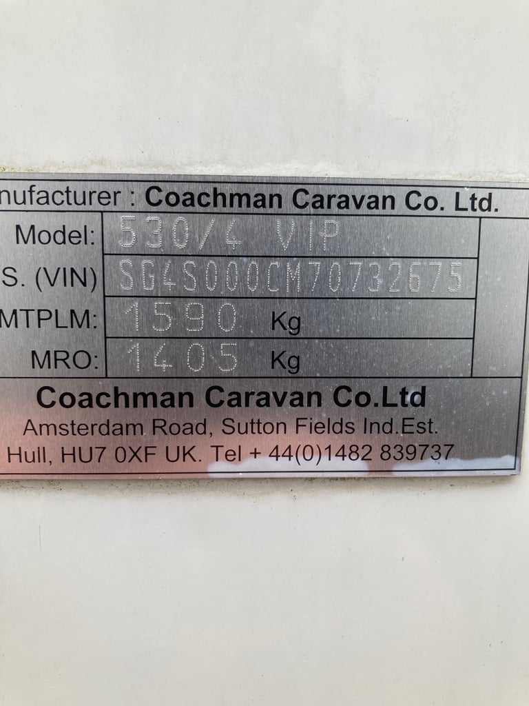 Coachman VIP 430/4 Fixed Bed
