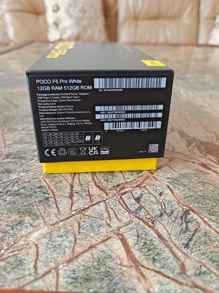 Xiaomi POCO F5 Pro 5G 12GB+512GB Dual SIM Android - WHITE - Excellent Condition