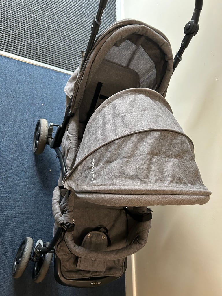 BABY JOY Double Baby Stroller with Adjustable Backrest and Safety Features