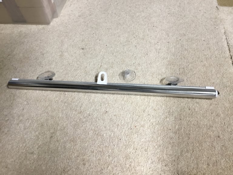 Silver Roller Blackout Blind ,Sun Shade Suction Cup - 58x125cm - New