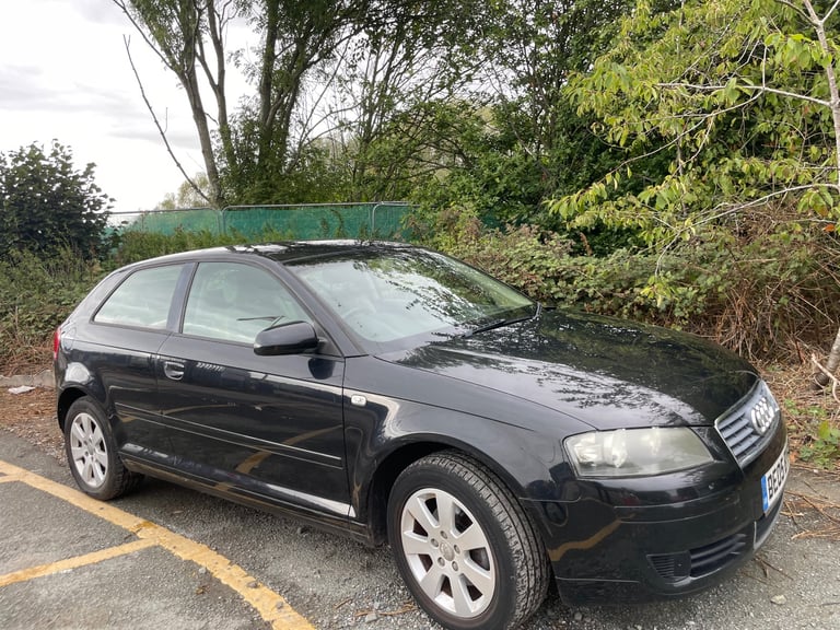 AUDI A3 2.0 TDI SE AUTOMATIC 05 REG BLACK 3 DOOR MOT AUGUST 2026 SERVICE HISTORY 48+MPG