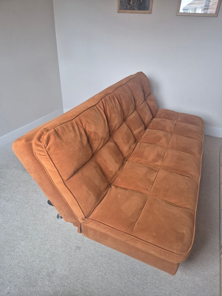 image for Velvet Rust Click Clack Sofa Bed