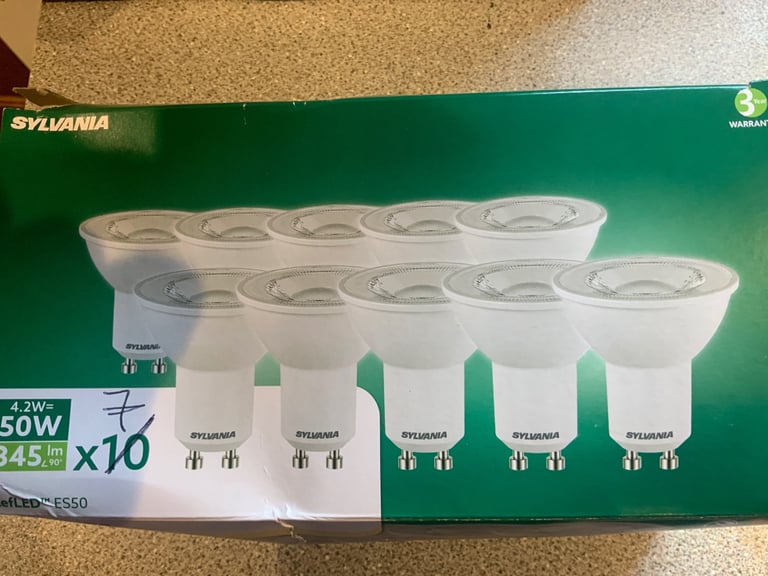 LED new light bulbs - no longer required 32. Also pack of 8 mains voltage Halogen.