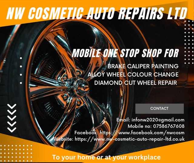 Alloy Wheel Refurbishment, Alloy Wheel Colour Changes, Brake Caliper Painting, 