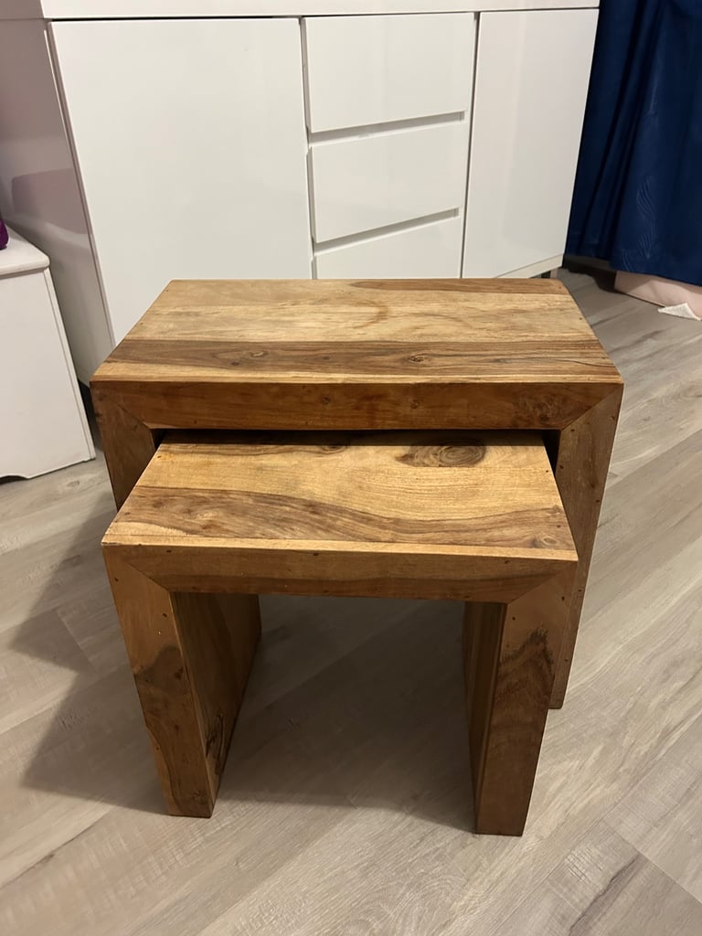 image for Wooden nest of tables