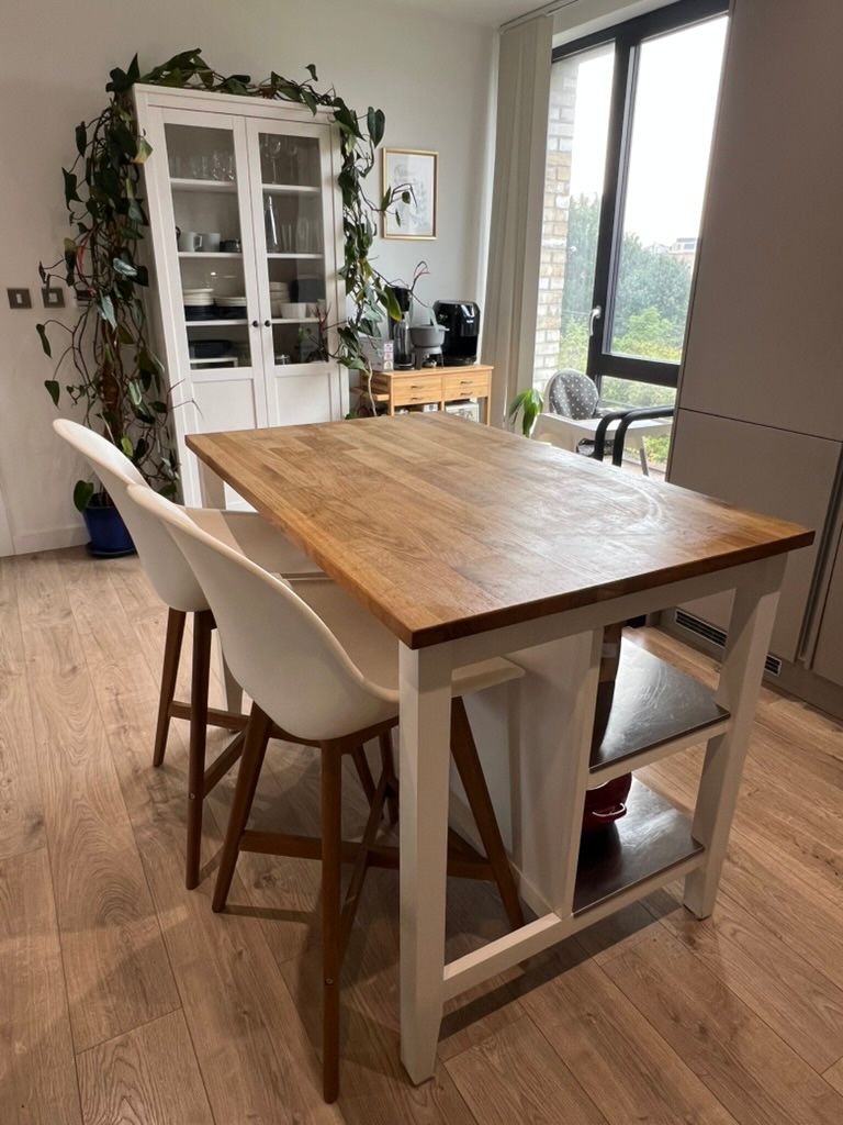 Kitchen Island Table + 2 Chairs – IKEA