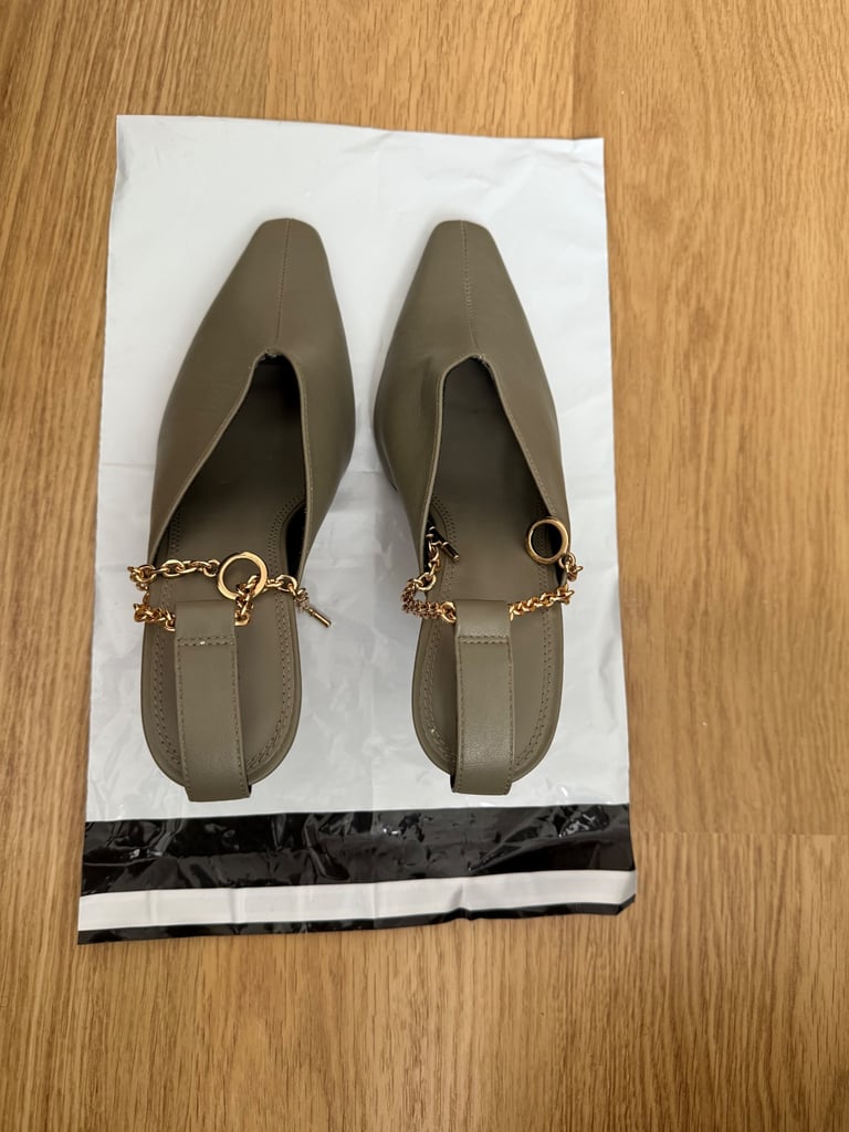 ASOS heels in khaki green 