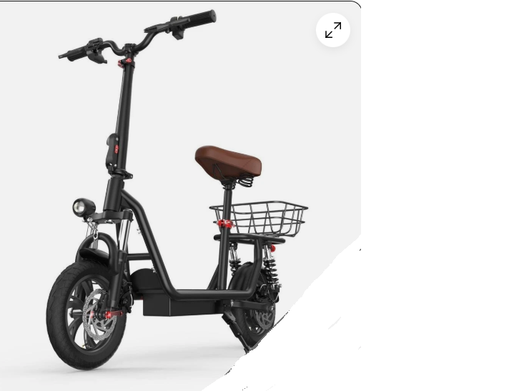 image for iScooter i12 For Adults E-Scooter With Seat 7.5Sh 36v 500W motor Black