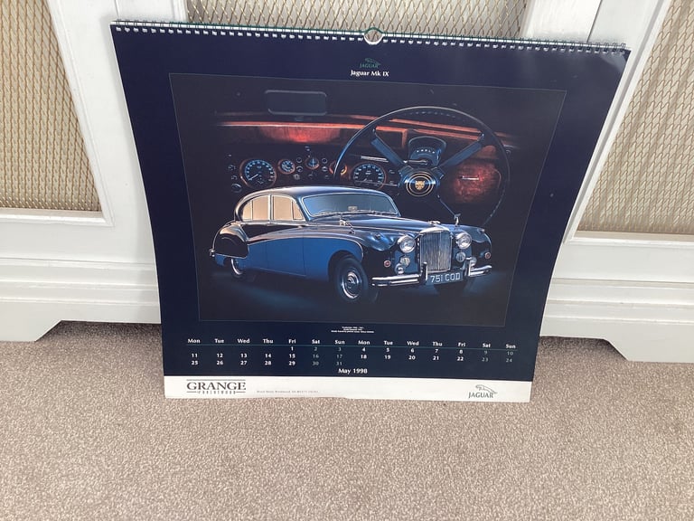 Choice of 6 Vintage Jaguar/Daimler Calendars,1992,1993,1995,1996,1997,1998.