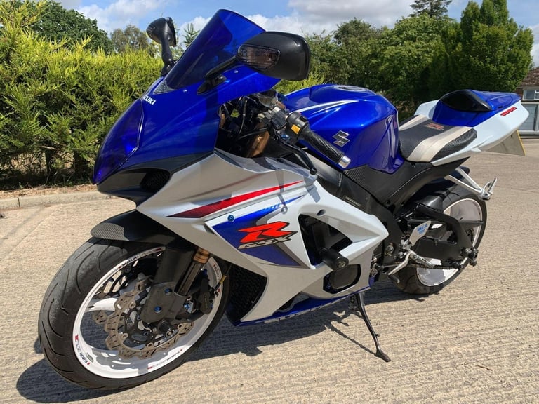 2008 08 SUZUKI GSXR 1000 K8 GSXR1000 SUPER SPORT BLUE  WHITE HPI CLEAR