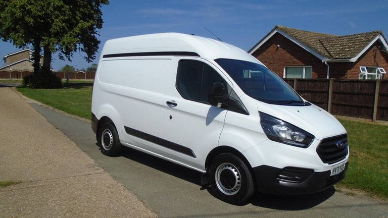 2021 71 ford transit custom l1 h2 swb high roof 1 owner fsh white 2.0 tdci 130ps