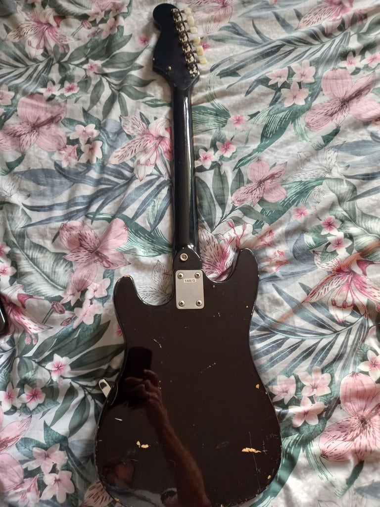 1970s Teisco Satellite 168 G electric guitar. Made in Korea. 