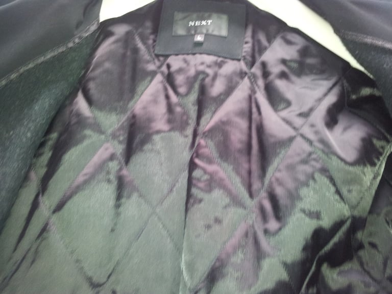 Men's NEXT Black Mac - Shower-proof raincoat. Never worn as new - size L