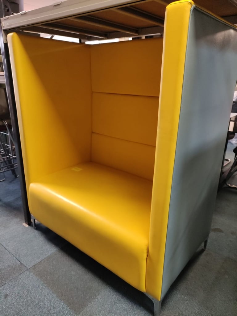 image for yellow booth sofa