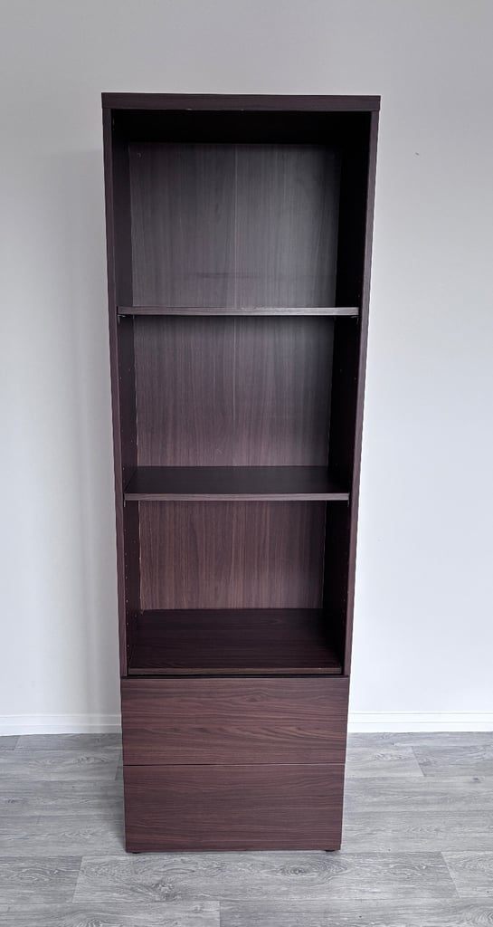 image for IKEA Tall Storage Unit with Shelves & Drawers.