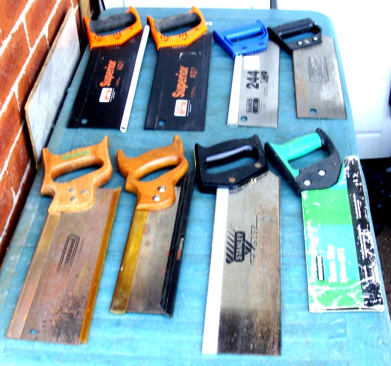 Assorted Tenon Saws , as per attched photos