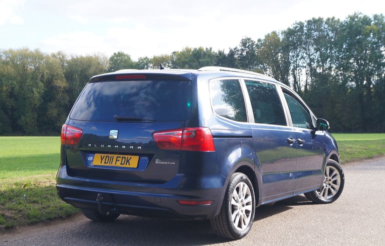 2011 Seat Alhambra 2.0TDI 6-Speed 12-MOT 7-Seats Full Service SatNav 18" Panorama Towbar MPV