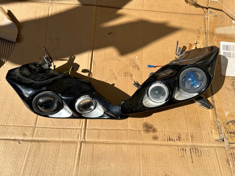 YAMAHA RAPTOR 700 660 R1 GENUINE HEADLIGHTS PAIR CONVERSION UPGRADE
