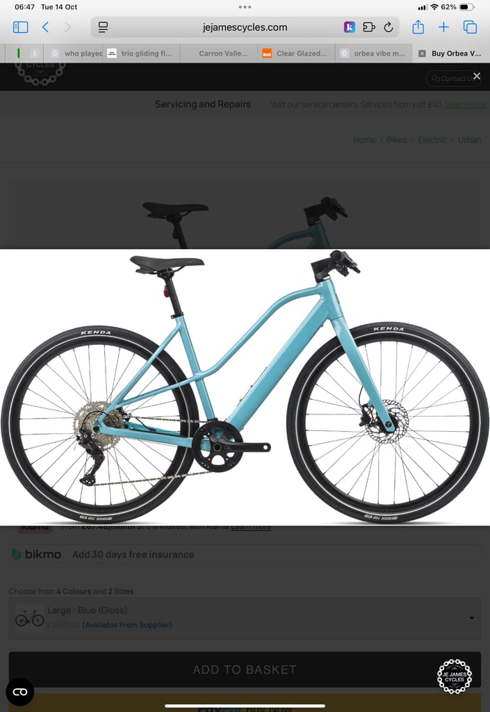 image for Orbea Vibe mountain e bike2021