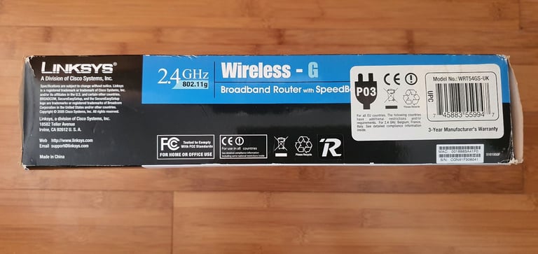 Wireless-G Broadband Router with SpeedBooster
