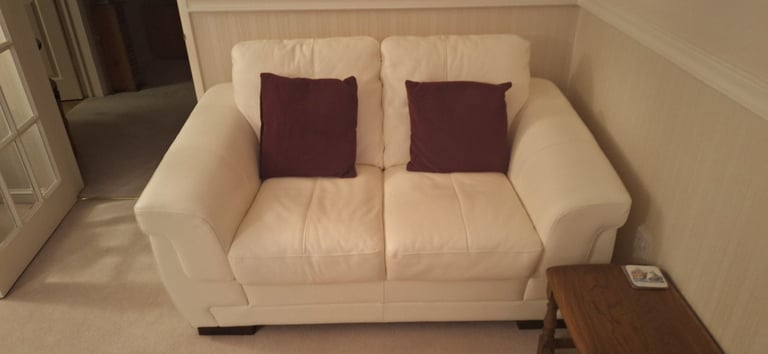 Two seater leather  sofa