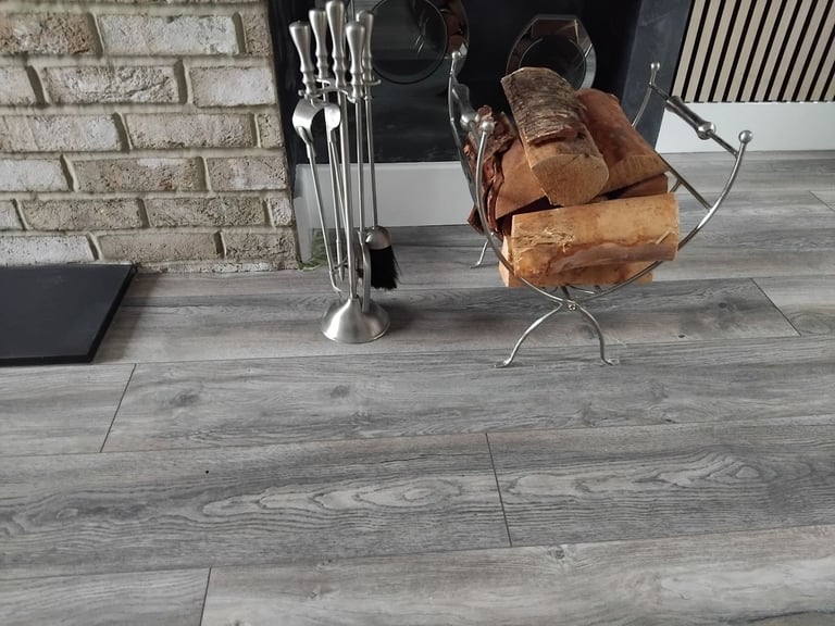 image for Pewter companion and log holder set 