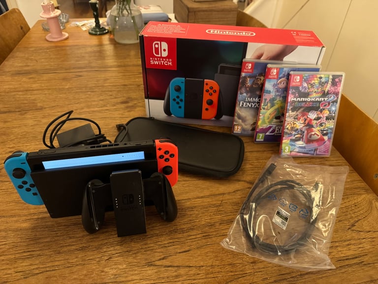 image for Nintendo Switch Bundle - Mario Kart 8, Carry Case & More
