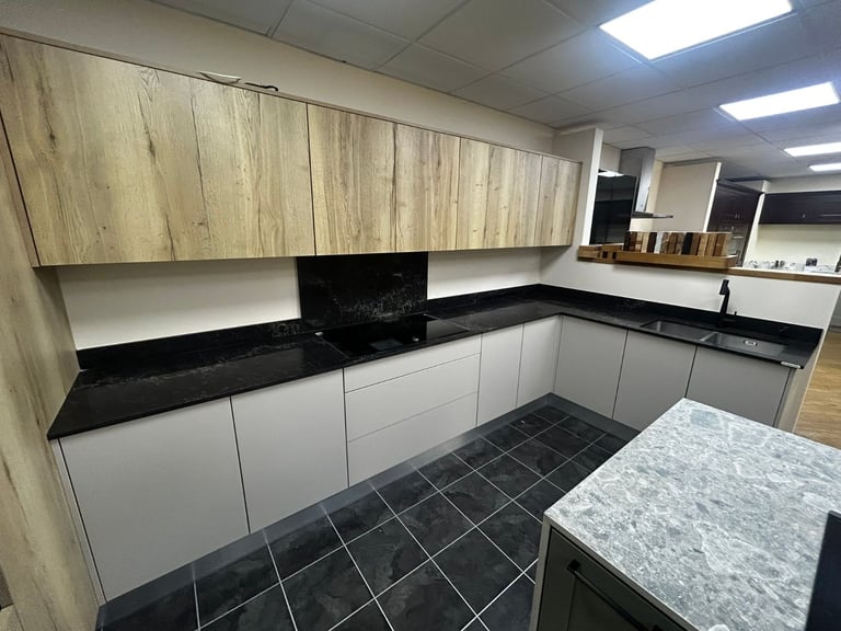 Crown Imperial Halifax Oak & Stone ex display kitchen