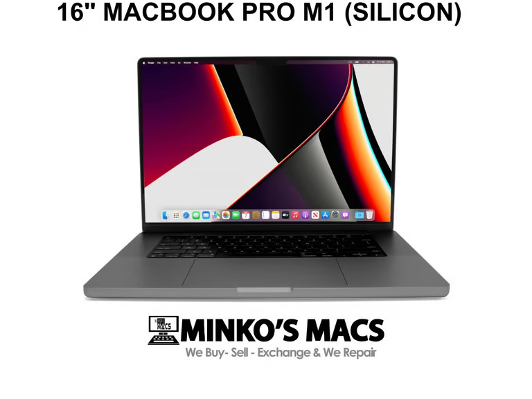image for M1 Apple MacBook Pro 16" 12CPU 16GPU 16GB Ram 1TB SSD Logic Pro 11 Ableton 12 Serato DJ