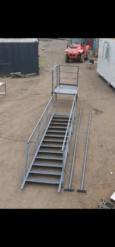 Steel Staircase Portable Cabin Shipping Container Site Office Welfare ...