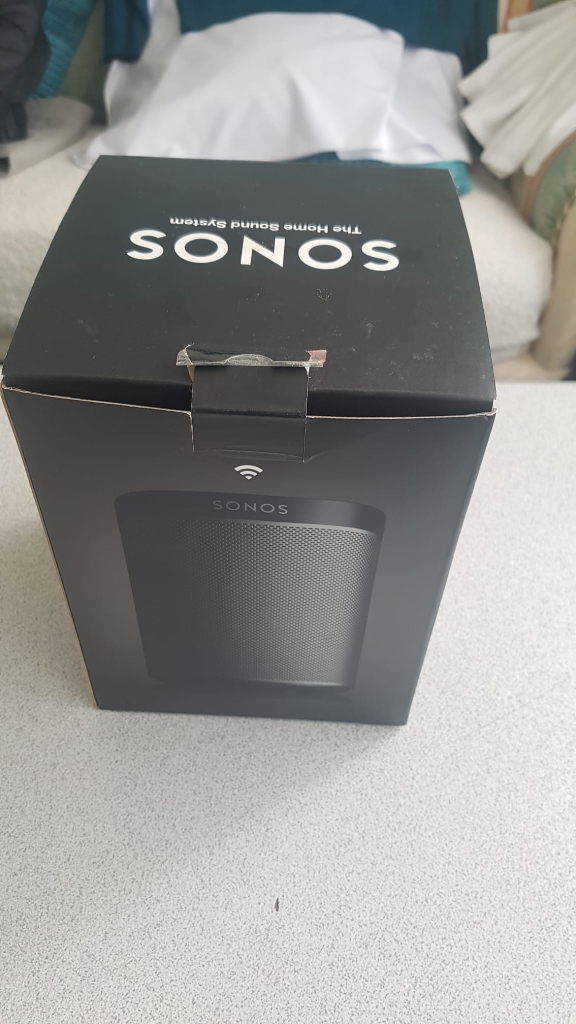 SONOS PLAY:1 Smart Wireless Speaker, Black with box-NEW