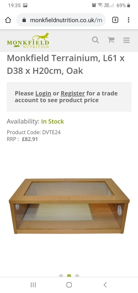 Vivarium / Terrarium Monkfield Viv £25