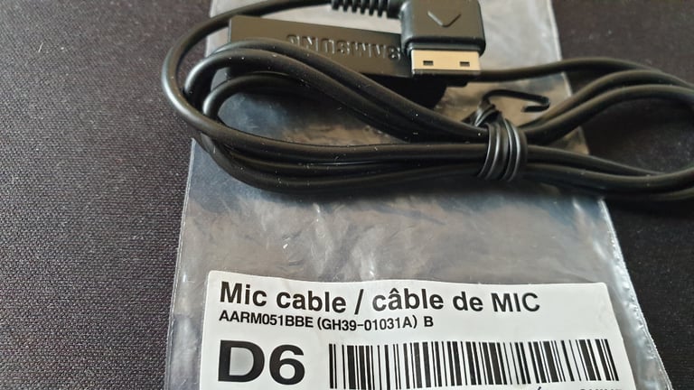 Samsung - Mic Cable- Pin  3,5 mm, AARM051BBE-GH39-01031A