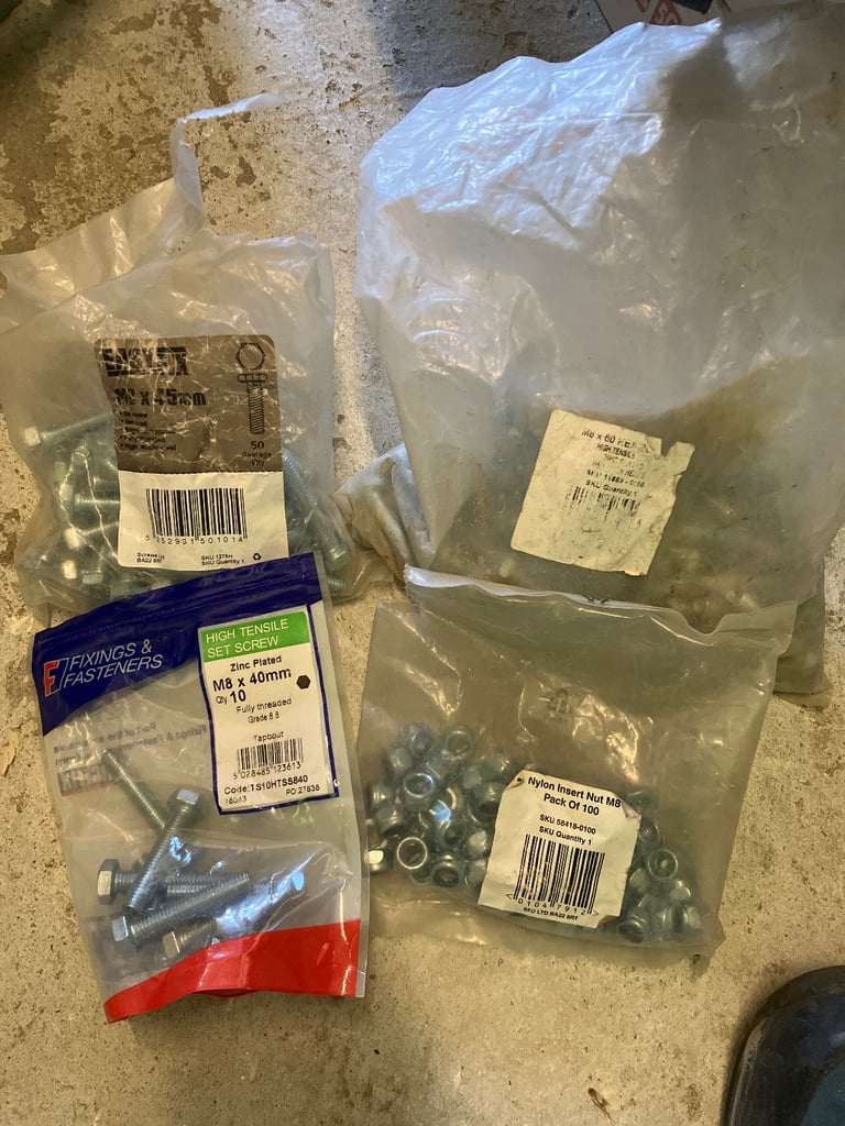 image for M8 nuts and bolts