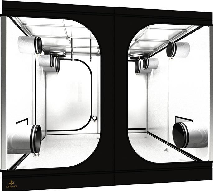 DR240 grow tent - secret jardin 2.4m x 2.4m x 2m - hydroponics led gavita spider