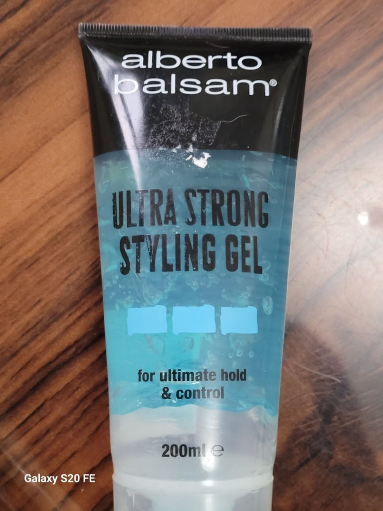 Maximum Hold & Control: Alberto Balsam Ultra Strong Styling Gel, 200ml - Salon Quality Hair Styling