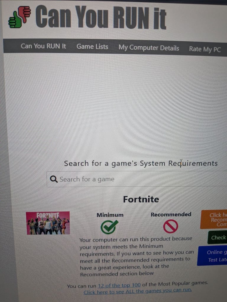 **SOLD** GAMING PC ROG i5 7500 GTX 1650 4GB 128GB SSD 1TB HDD 16GB RAM 24" MONITOR RGB WARZONE 