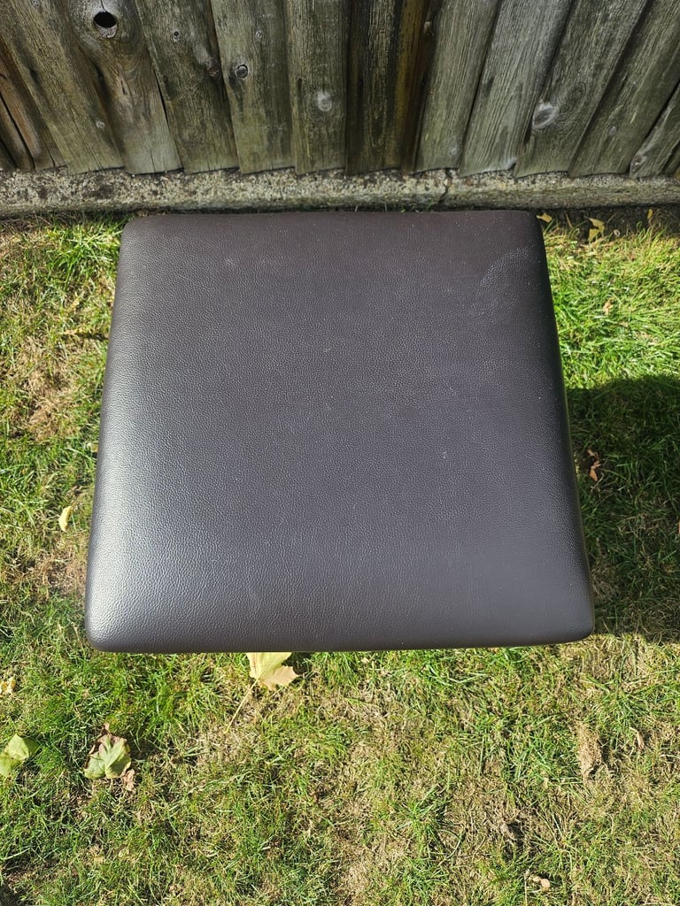 Lovely leather effect topped stool