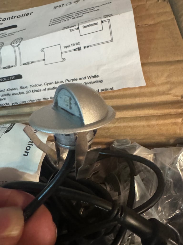 image for garden decking patio lights led outdoor remote 